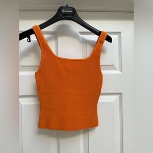 Sculpt knit square neck tank